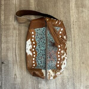 Myra Brown and Turquoise Women's Bag